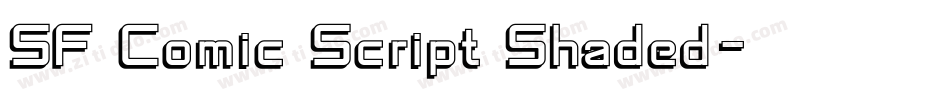 SF Comic Script Shaded字体转换